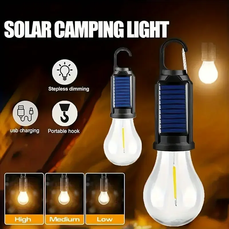 

LED Camping Lantern Rechargeable Camping Tent Light Suitable for Hanging Lights During Hurricane Power Outages and Hiking Trips