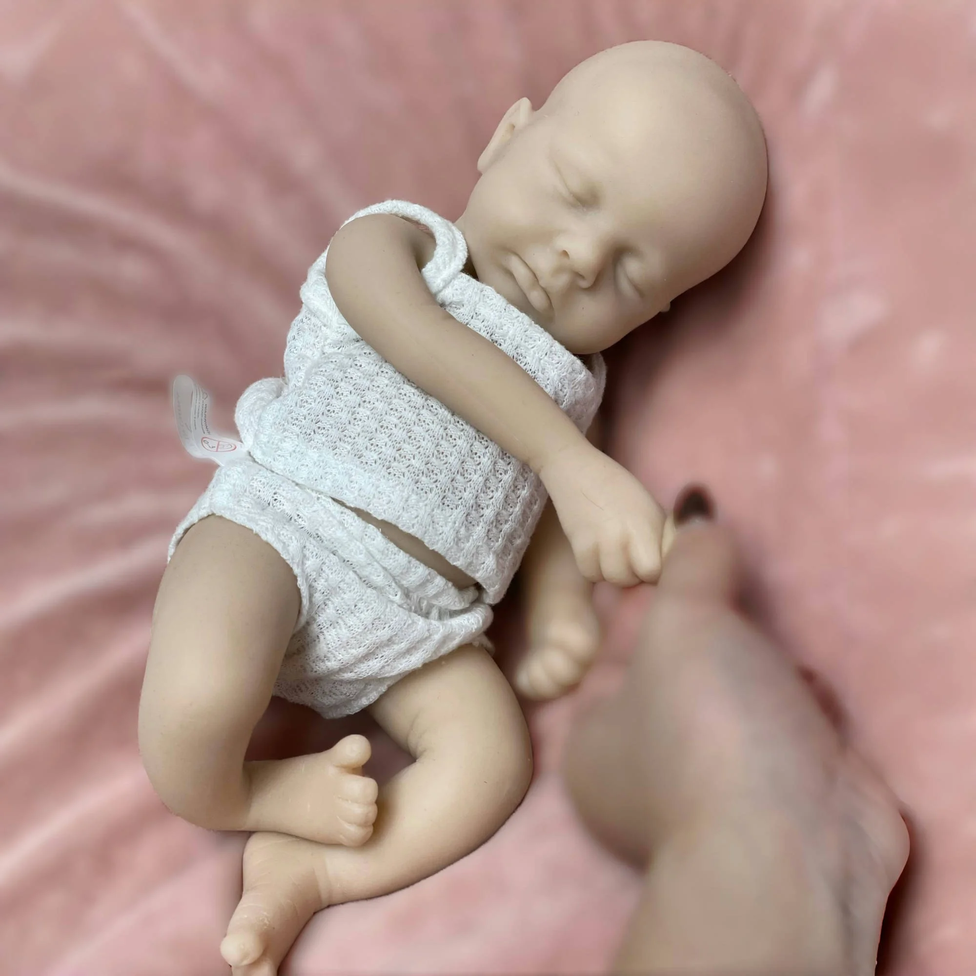 

33 см открытые куклы реборн, неокрашенные Loulou, мягкая твердая силиконовая кукла реборн для всего тела, реборн De Silicona Cuerpo Entero