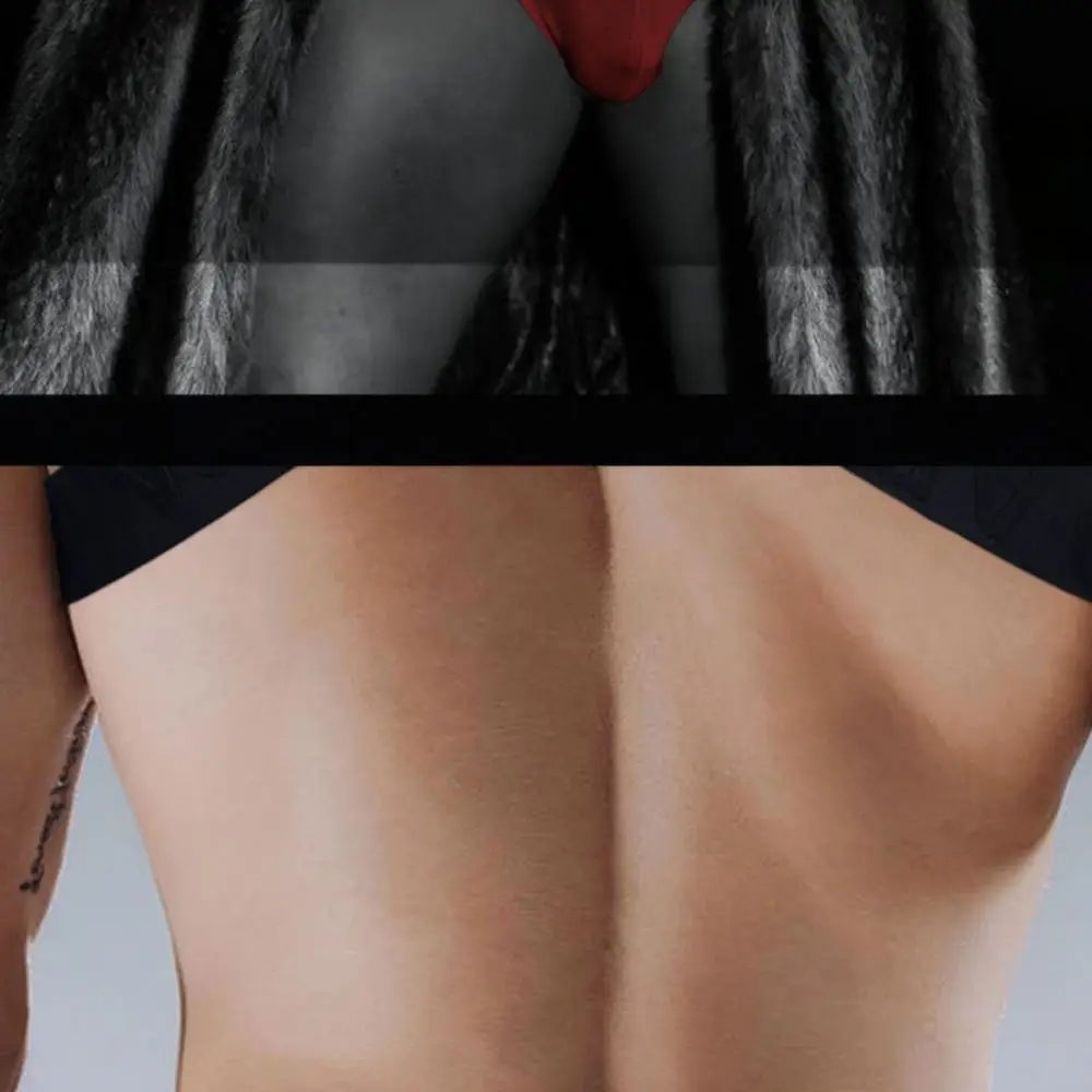 Breathable Modal Mens Briefs Low Waist Underwear Sexy U Convex Pouch Solid Color Soft Comfortable Male Bikini Underpants