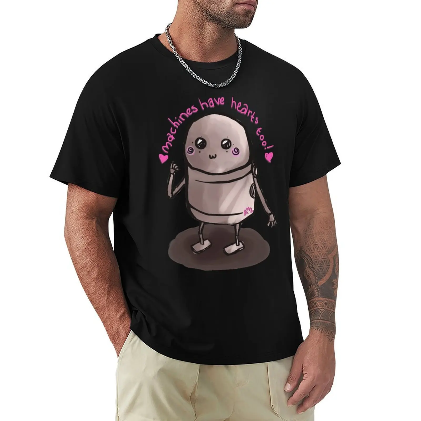 

Machines Have Hearts too!- Nier Automata T-Shirt funny gifts blanks man clothes Personalized t-shirt tee shirts for men