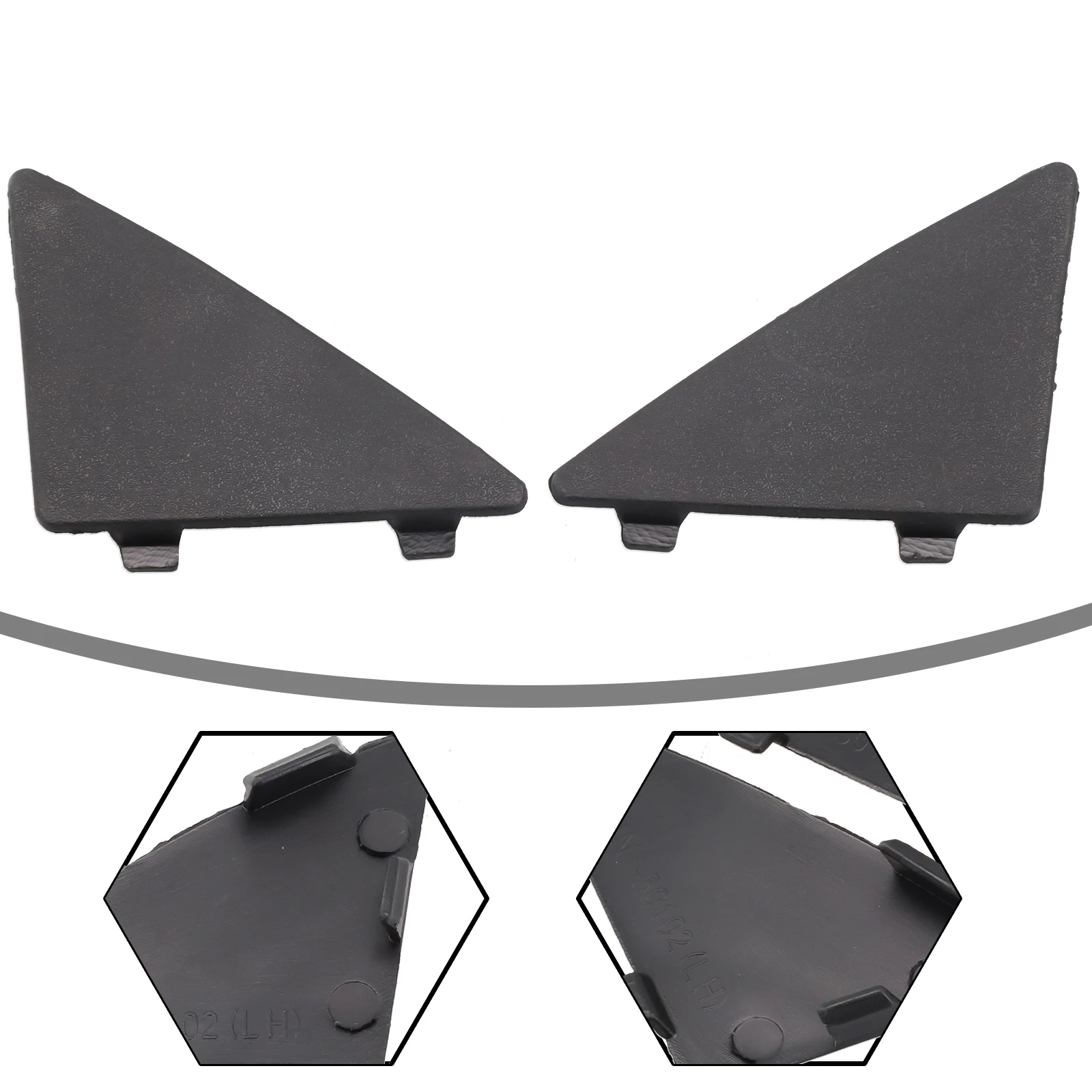 

Brand New Car Exterior Tow Hook Cap BHN1-50-101 BHN1-50-102 For Mazda 3 2014-2016 Plastic Triangular Trim Cover