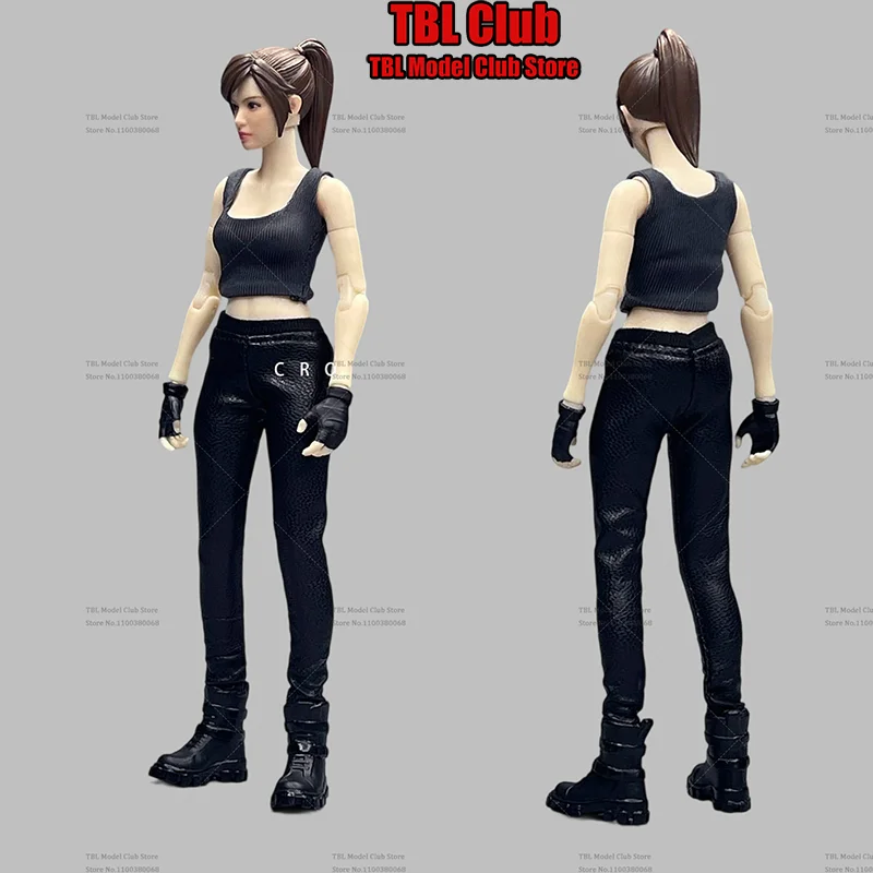 

In Stock CROWDHTOYS 1/12 Scale Female Clothes Trendy Sexy Elasticity Leather Pants For 6-inch Action Figure Soldier Scene