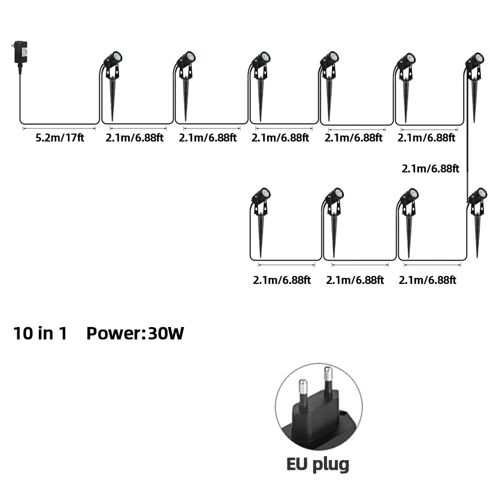 Led Garden Lights Lawn Lamp Low Voltage Landscape Lighting Waterproof Outdoor Lamp Garden Decoration Outdoor Lighting