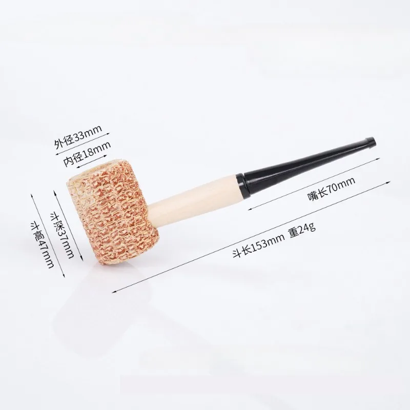 أنبوب الذرة المخصص طرف الفلتر الطبيعي الإبداعي لتقليل مرشح السجائر القطران القابل للإزالة لتنظيف أداة التدخين القابلة لإعادة التدوير