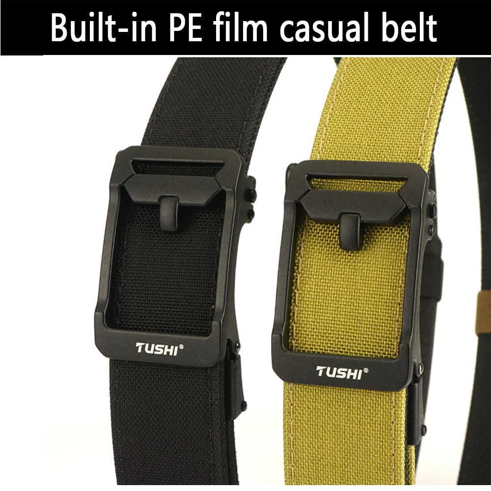 TUSHI Neue Militär Gun Gürtel für Männer Nylon Metall Automatische Schnalle Polizei Duty Gürtel Taktische Outdoor Gürtel IPSC Zubehör – Detail 5