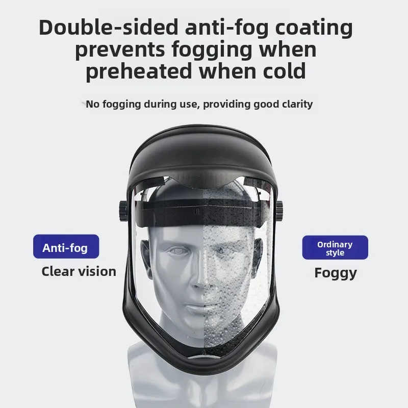 

Full-face Transparent Protective Mask, Anti-fog, Impact-resistant, Splash-proof, High-definition, Dustproof, and Oil-smoke Proof
