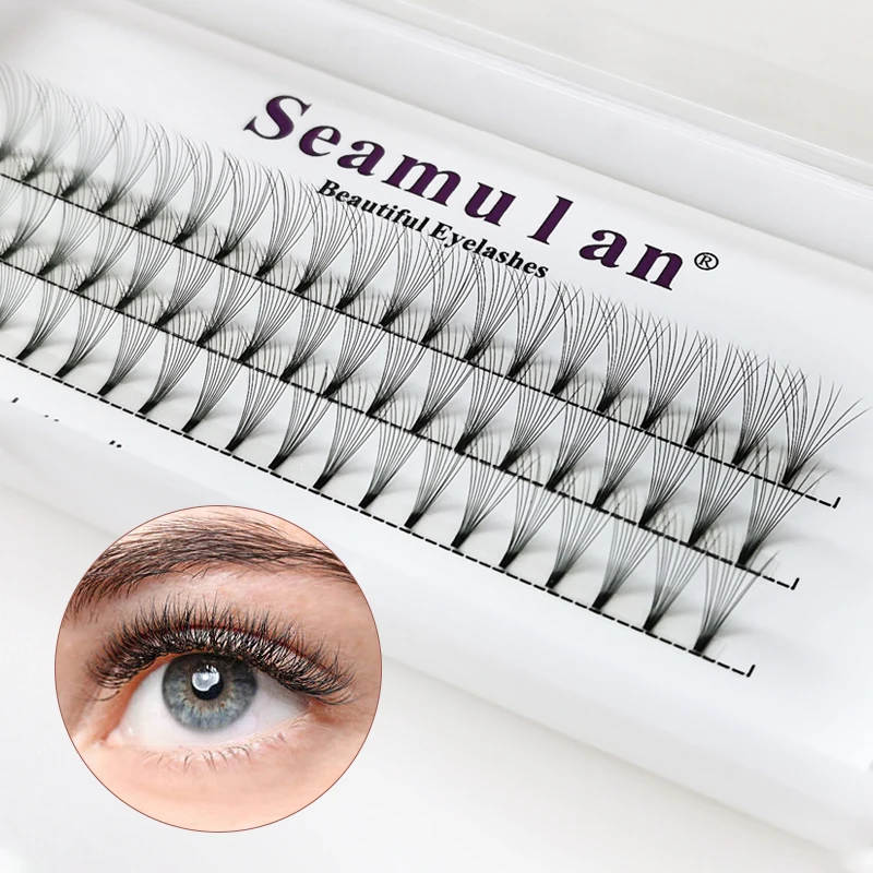 

Premade Volume Fans Short Stem 3d/4d/5d/6d Russian Eyelash Extension Mink Eyelash Extension All Size Lashes Tray