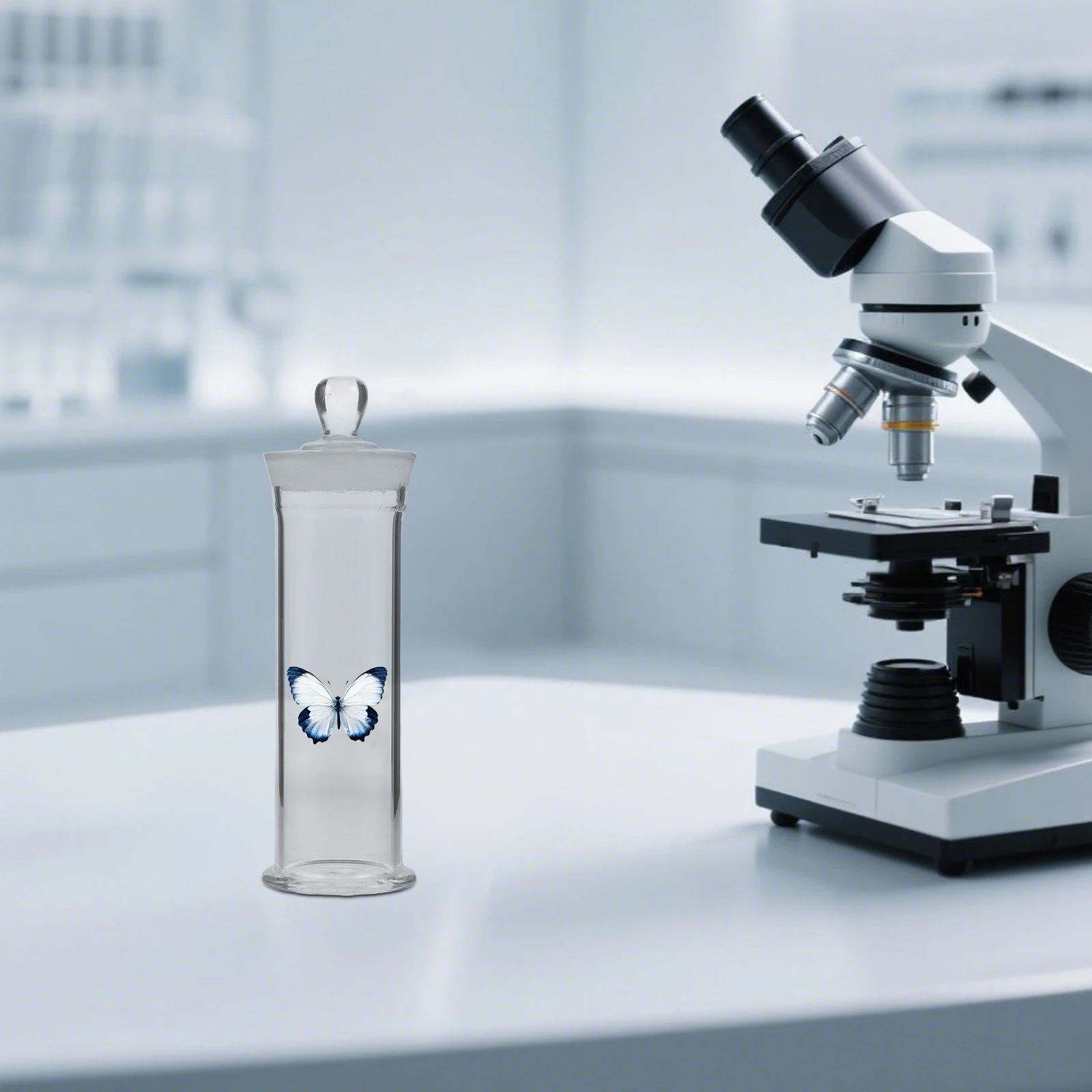 

Glass Specimen Bottle Clear Airtight Display Container for Laboratory Sample Storage Showcase Scientific Exploration Decorative