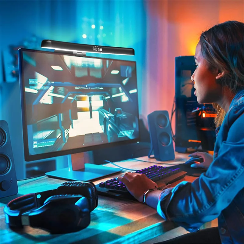 

AC57-RGB Monitor Light Bar Curved Computer Monitor Lamp For Eye Caring Light Source Monitor Backlight For Home Office Game