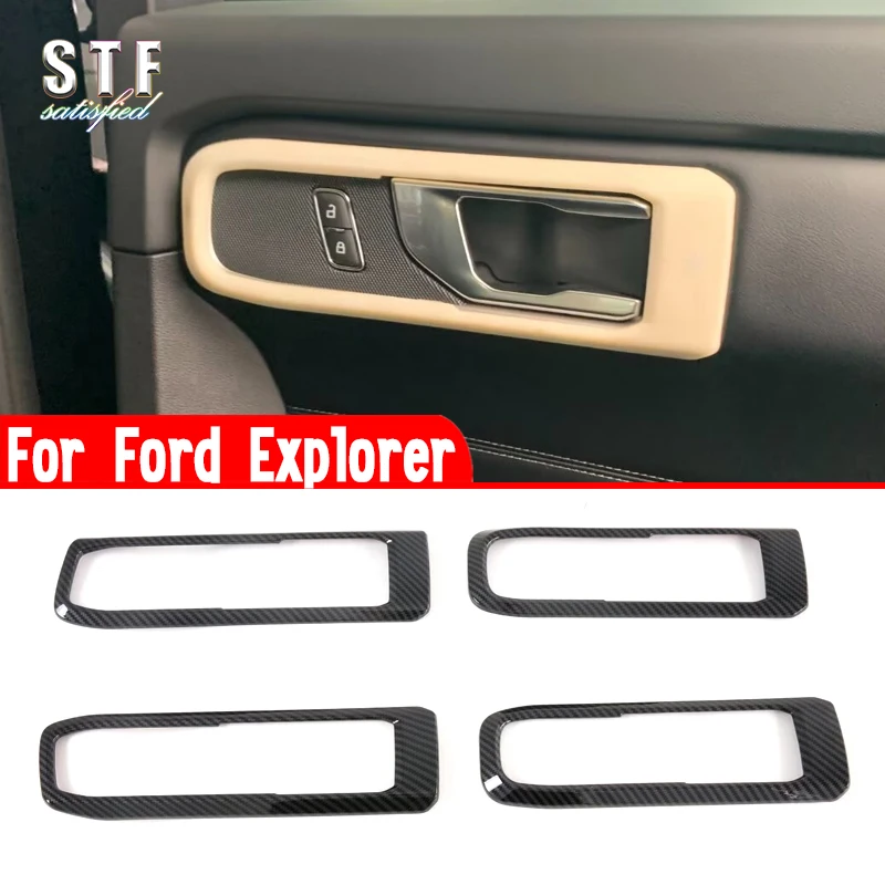 

Для Ford Explorer 2024 2025 автомобильные аксессуары внутренняя дверная ручка крышка отделка молдинг декоративные наклейки