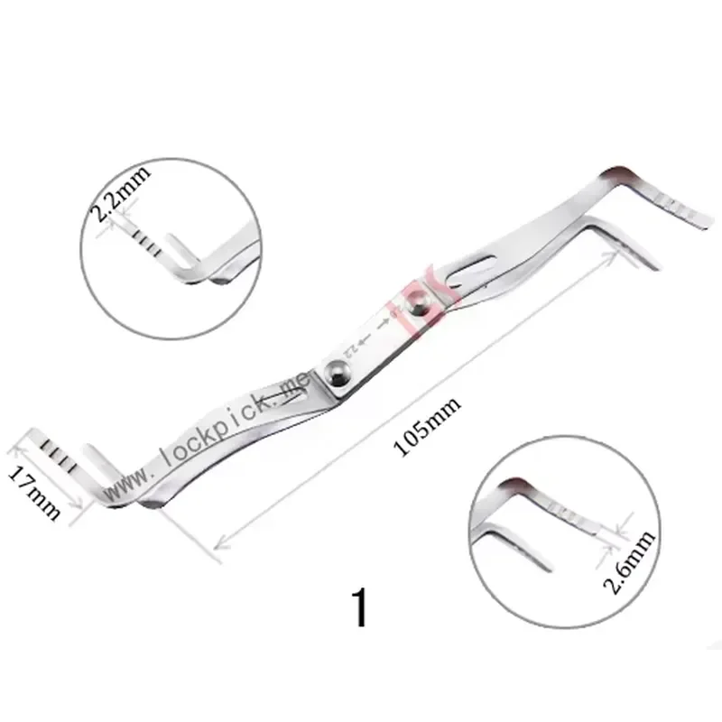 On Sale Car Lock Two-headed Transmission Gear(noncorrosive Steel) Locksmith Supplies Car Lock Two-headed Transmission view 2
