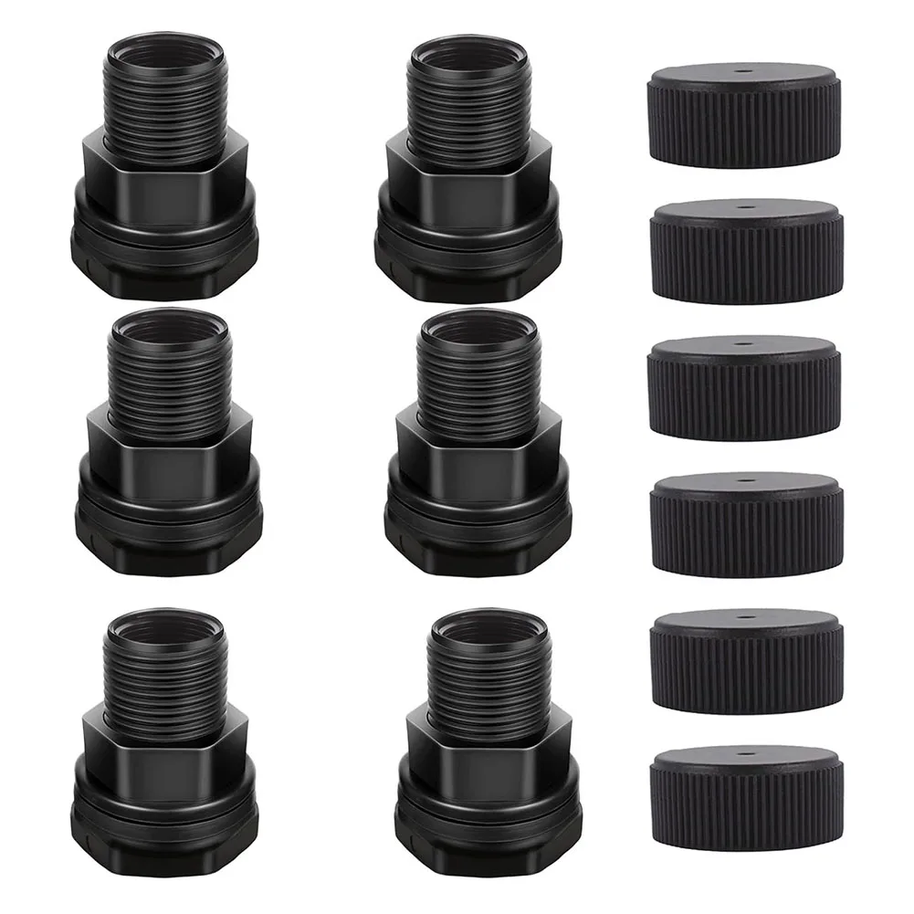 

Aquarium Fitting Female Thread Diameter 2.13cm (0.84 Inch) Bulkhead Fitting Double-threaded Design High Compatibility