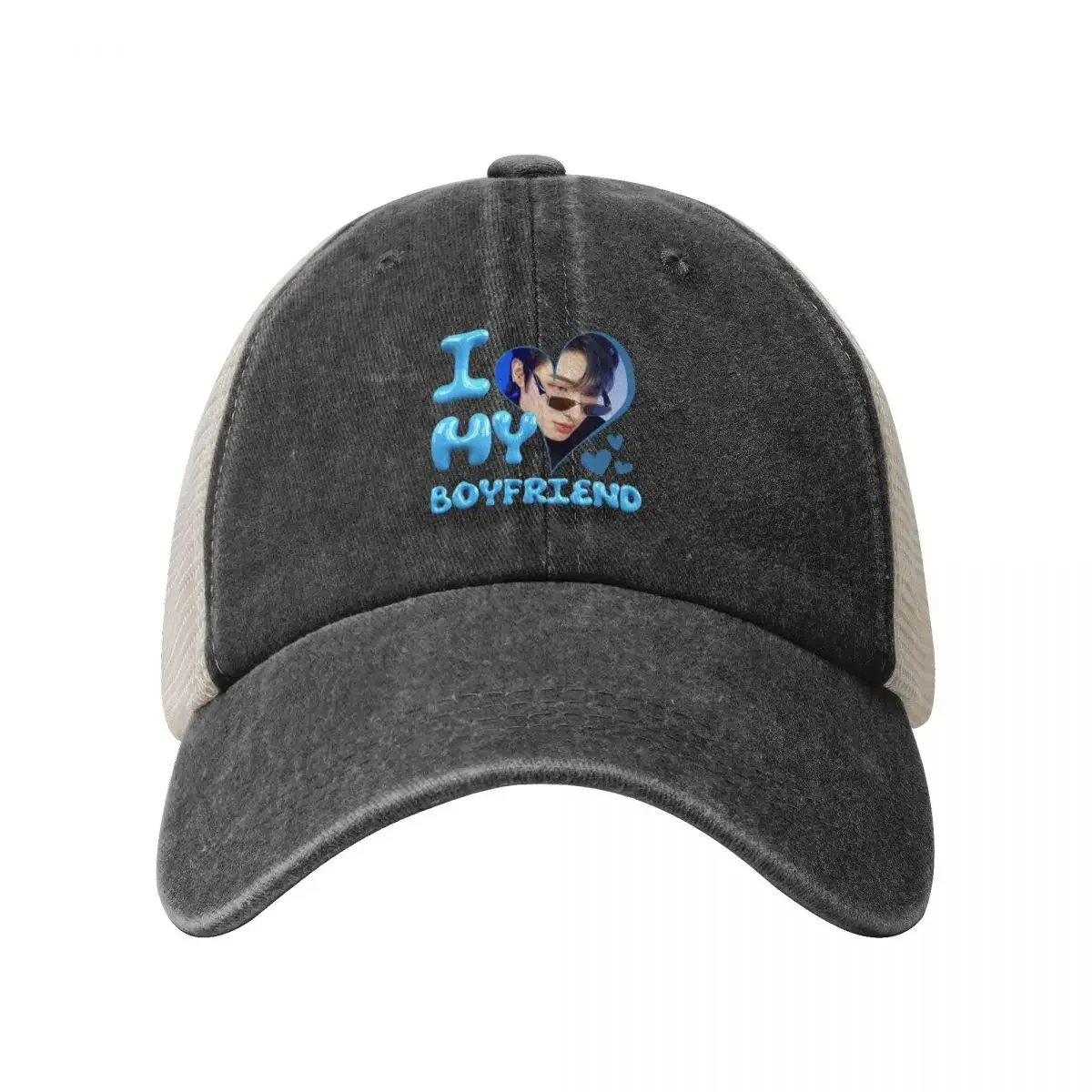 I Love My Boyfriend Mingi ATEEZ Kpop Baseball Cap Uv Protection Solar Hat party Hat Women's Beach Visor Men's