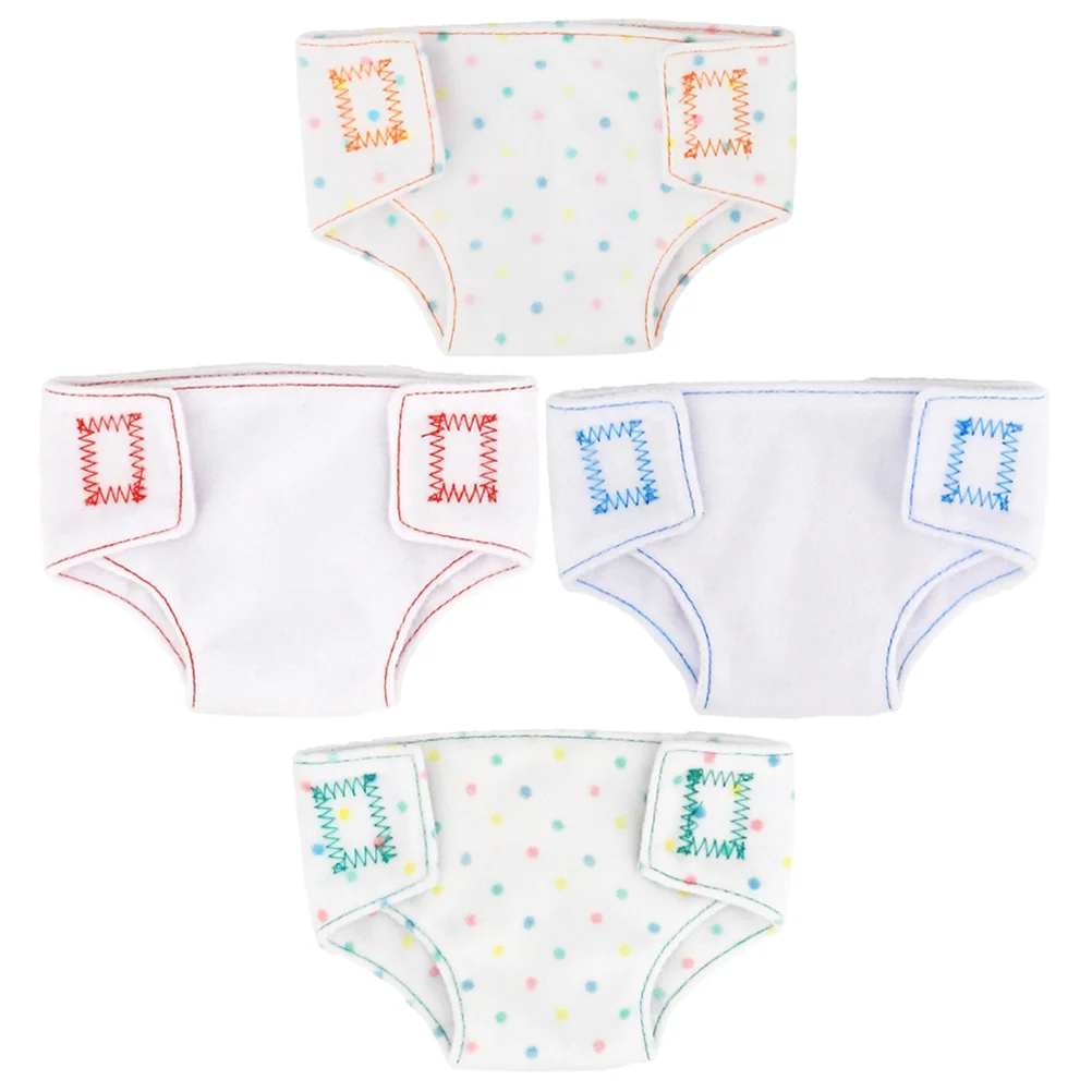 4pcs Dolls Underwear Underpants Pretend Play Panties Dress Up Underpants Toy Panties Toy Accessories
