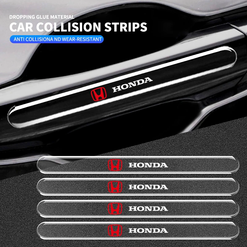 

4 шт. прозрачная защитная полоса для зеркала заднего вида на двери автомобиля для Honda Civic Accord Fit CRV Jazz Odyssey Prelude Insight Legend