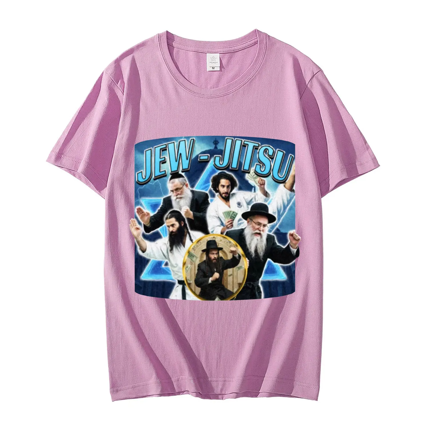 Funny Jew-Jitsu Jewish Meme Graphic T Shirts Vintage Y2k Oversized Short Sleeve T-shirt Summer Fashion Casual Cotton T-shirts image 6