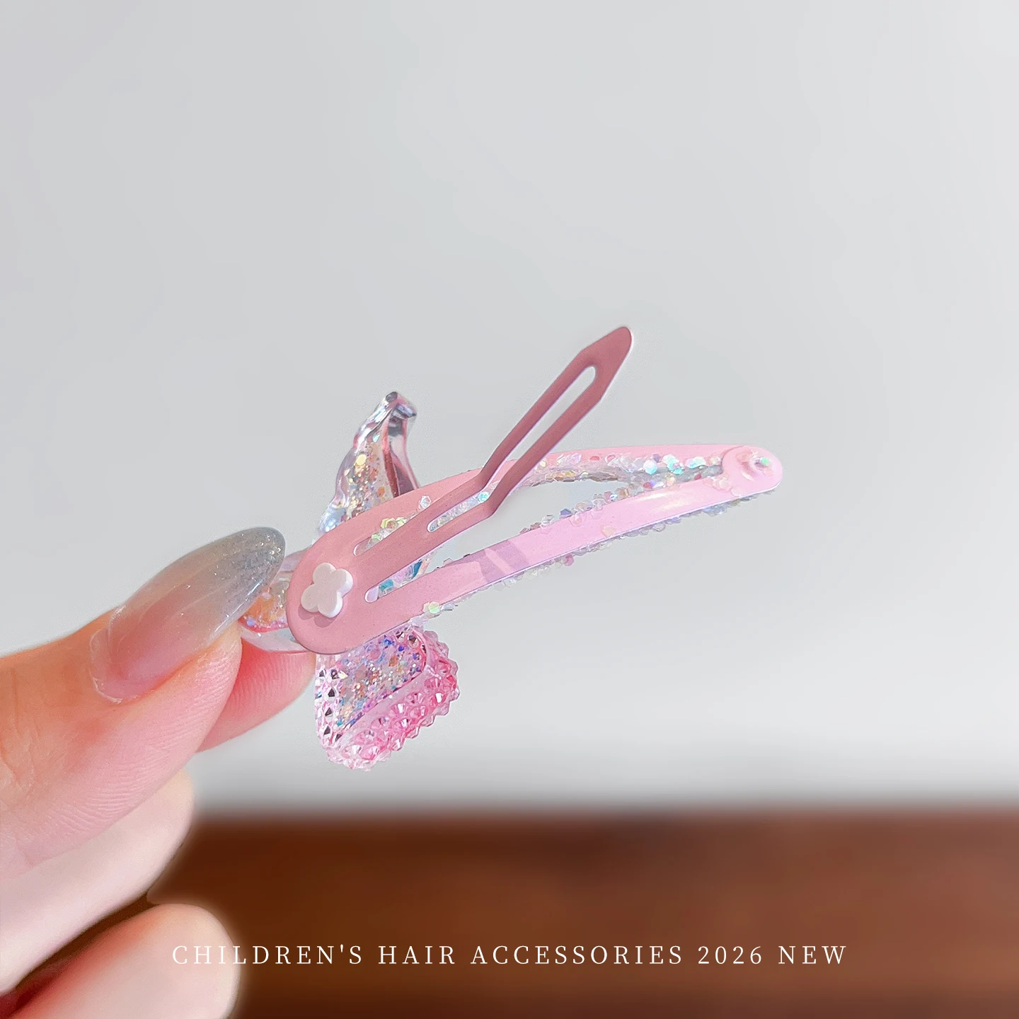 2026 Neu 2er-Set Boho Meerjungfrauenflossen-Haarspangen mit Glitzer-Pailletten, schmerzfreie Haarspangen für Baby-Mädchen, Ozean-Accessoires, Geschenk – Detail 8