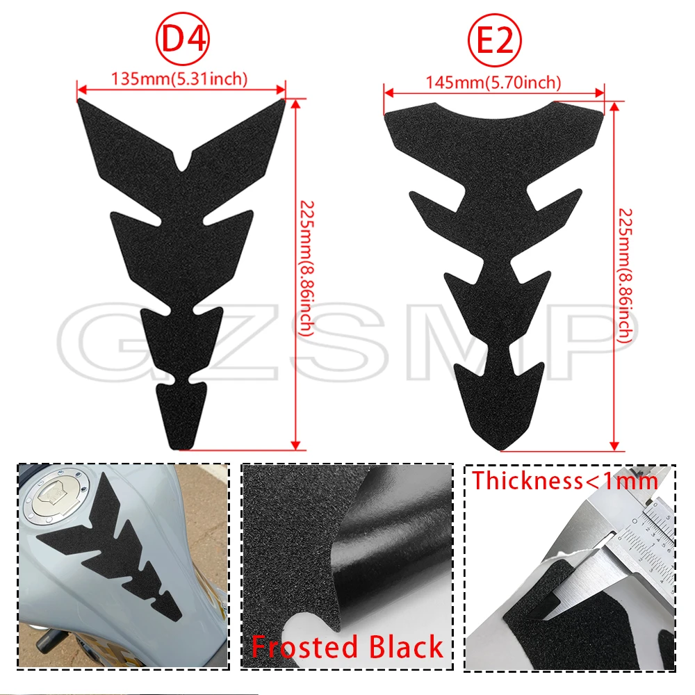 

fit For Honda VFR 800 VFR800 X/F 1200 1200F 1200X VFR400 Tankpad Motorcycle Frosted Black Tank Pad Protector Decal Stickers