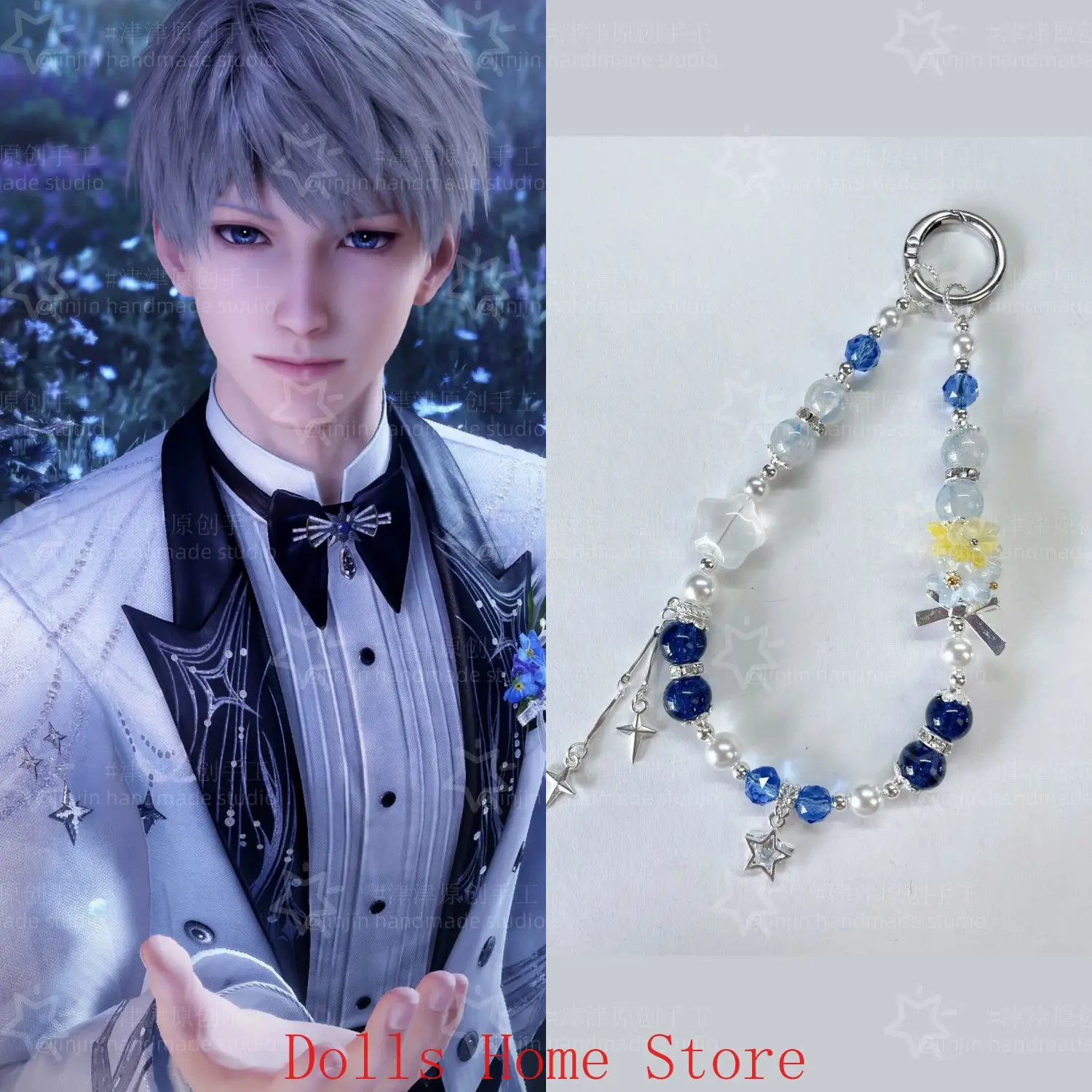 15cm Love and Deepspace Sylus Xavier Caleb Rafayel Zayne Game Anime Cosplay Cute Hand Bracelet Pendant Unisex Fans Gift