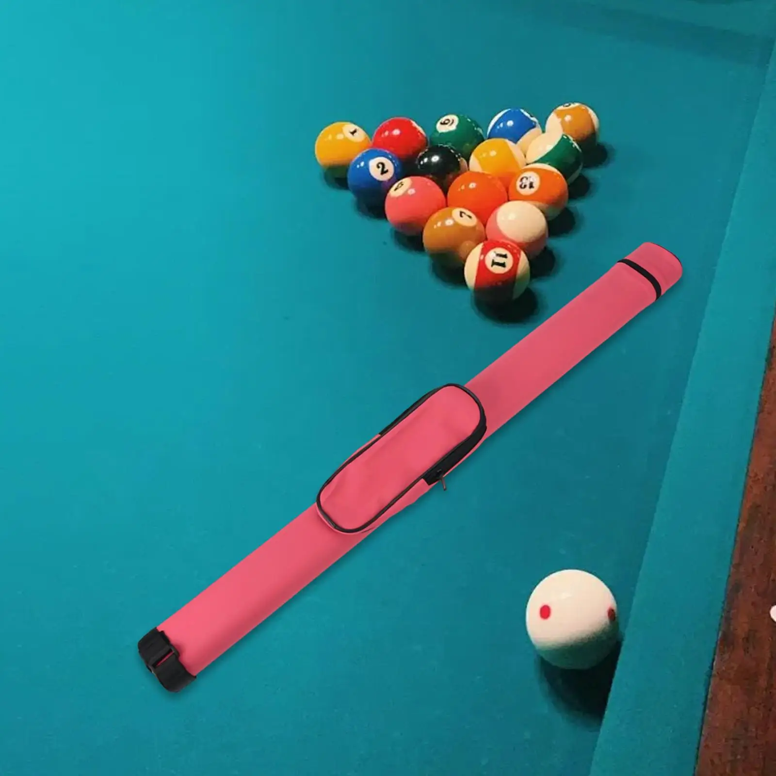 

Чехол для хранения бильярдного кия, чехол-держатель из искусственной кожи, сумка для аксессуаров для бильярдного стола с плечевым ремнем для 1/2 бильярдной палки