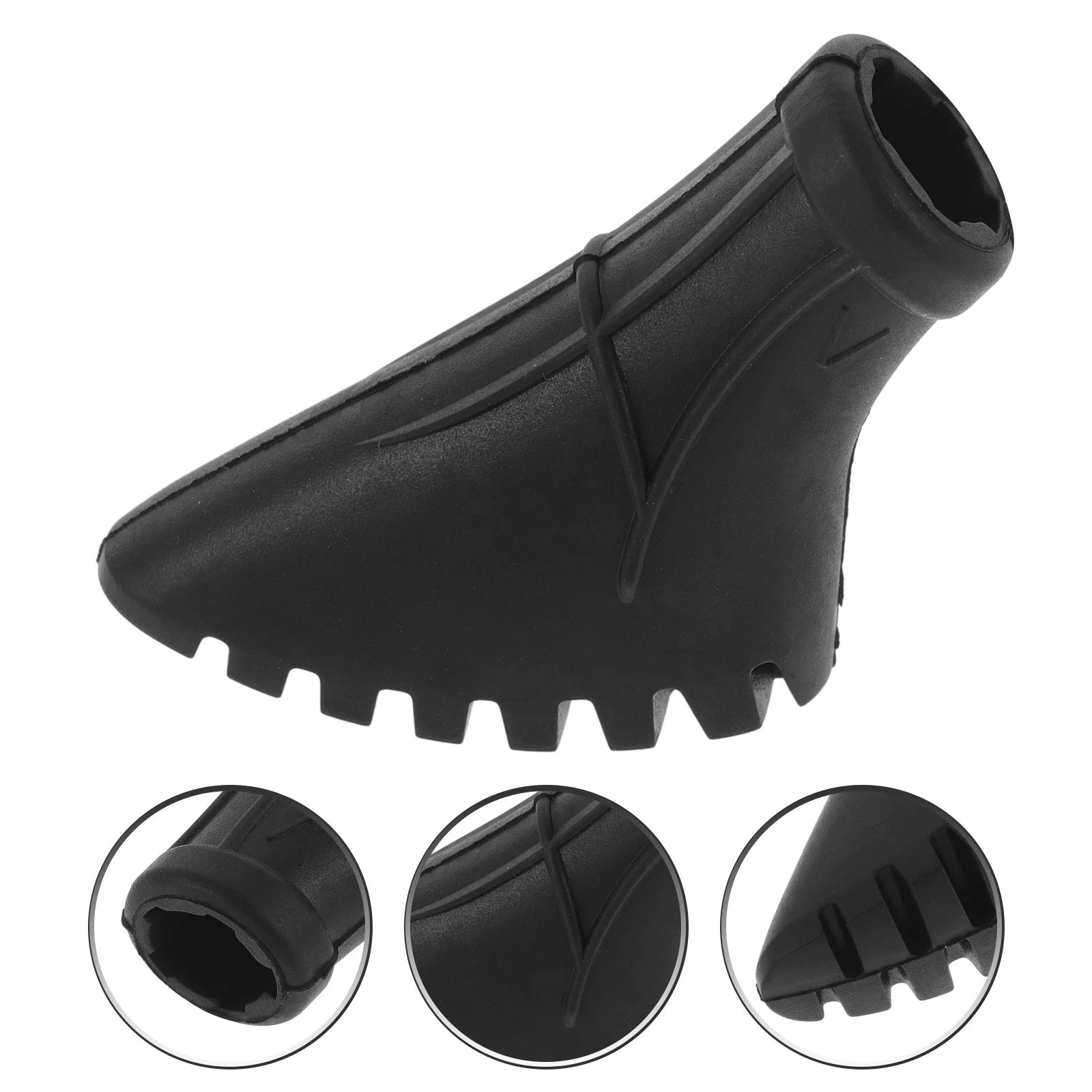

Hiking Pole Rubber Caps Stick End Replacement Tips Out Climbing Protectors Accessories Nonslip Trekking