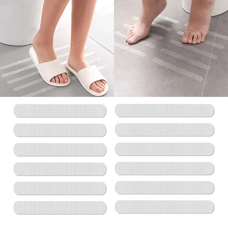 Transparent Foot Mat Anti-slip Strip Bathroom Accessories Bathtub Shower Stickers Non-slip Skirt Bikini Stair Kitchen Bra Gun