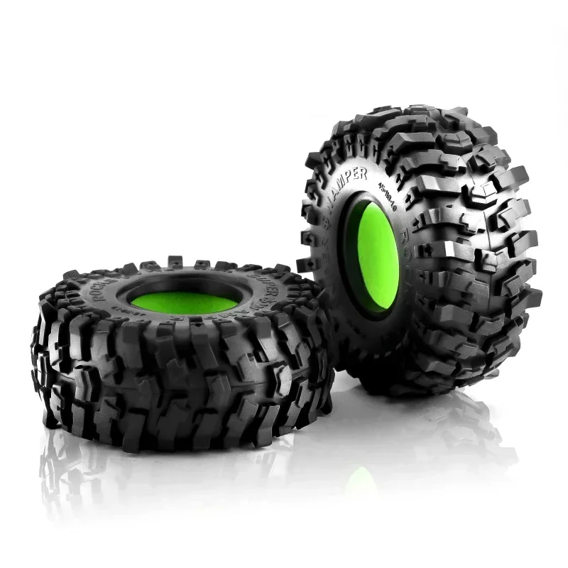 Espuma TPE suave amarilla/verde 100-105mm 98-105mm apto para neumáticos de rueda de 1,9 "para RC Crawler Axial SCX10 90046 TRX4