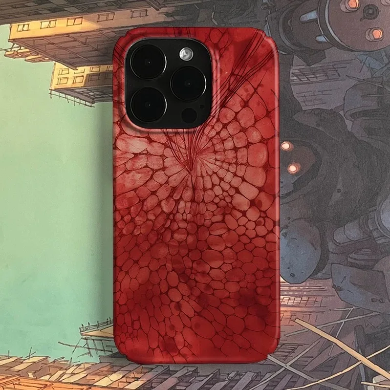 

Red Microscopic Cell Wall Phone Case for IPHONE 17 Air 16E 15 PROMAX 14 Plus 13 12 MINI 11 PRO 16Plus XR XS Acrylic Phone Cover