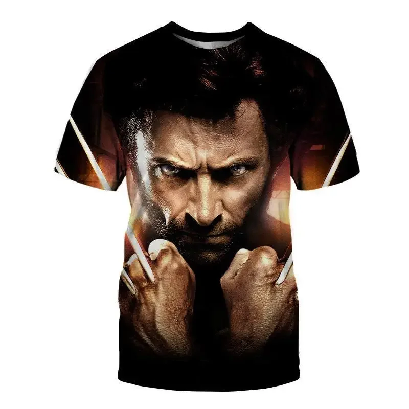 Marvel Men's T-shirt Doctor Strange Boys Girls T-shirt 3D Printed Short Sleeve Wolverine Men's T-shirt Deadpool Men's Clothing