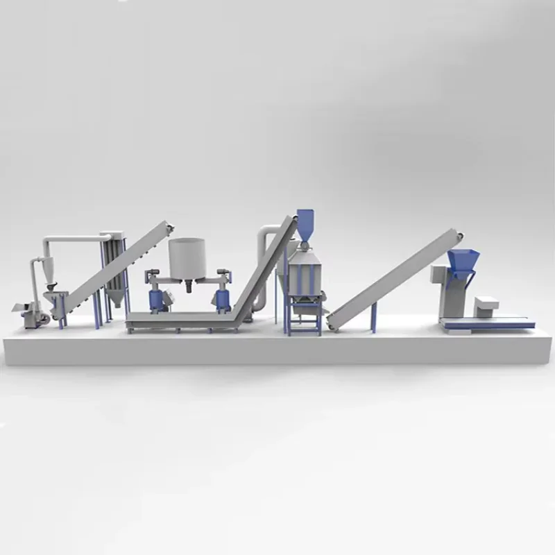 1t Per Hour Complete Branches Sawdust Wood Pellet Production Line Home Use