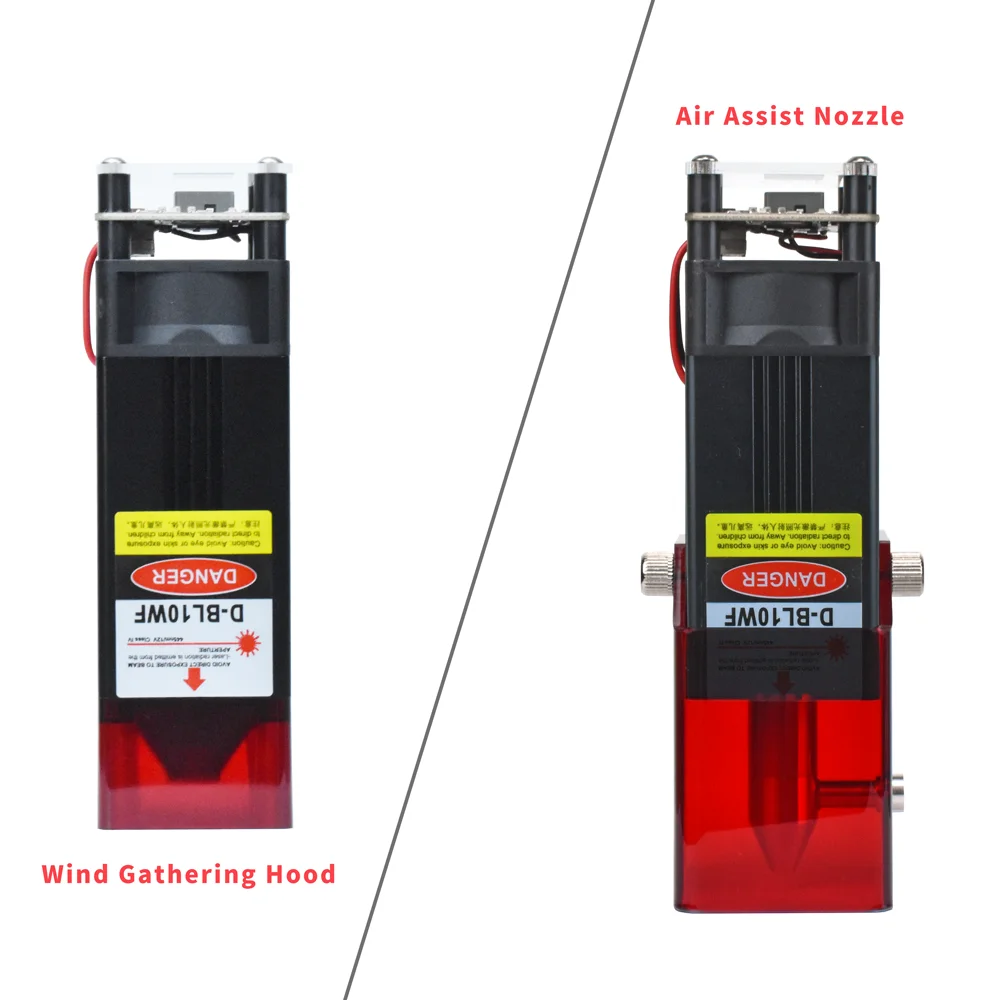 80W/40W Laser Engraver Module Head Focal Fixed 445nm Blue Light Module for CNC Laser Cutting Engraving Marking Machine Wood Tool