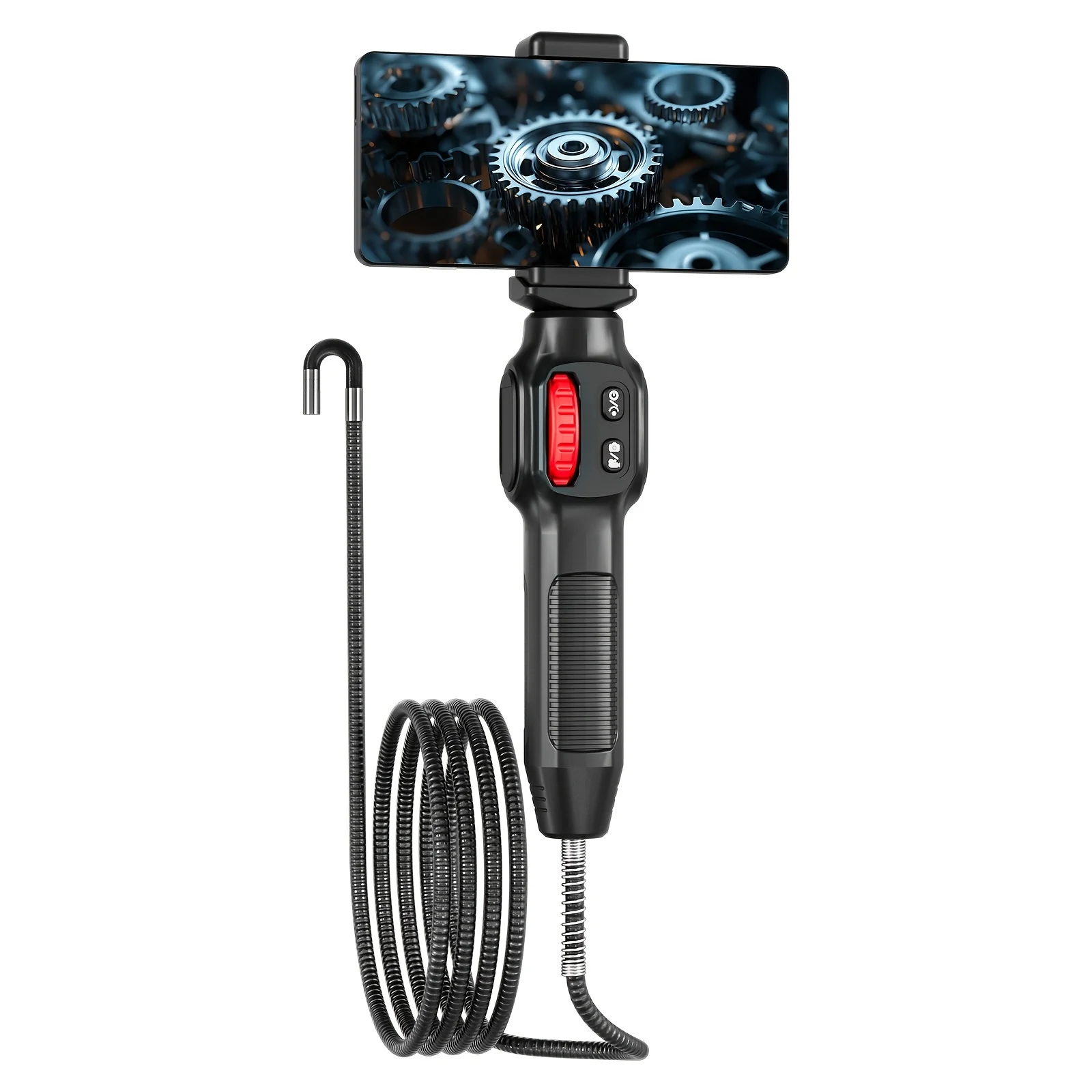 360° Rotation 4K Video rticulated Boroscope Two-Way 8/6/3.9mm Camera Inspection Head for Automotive Repair & Plumbing