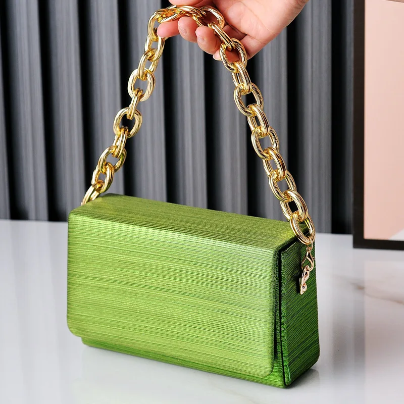 Simple Design Small Square Bag Fashion Chain Evening Dress Bag Versatile High Quality Women Bag Shoulder Bag