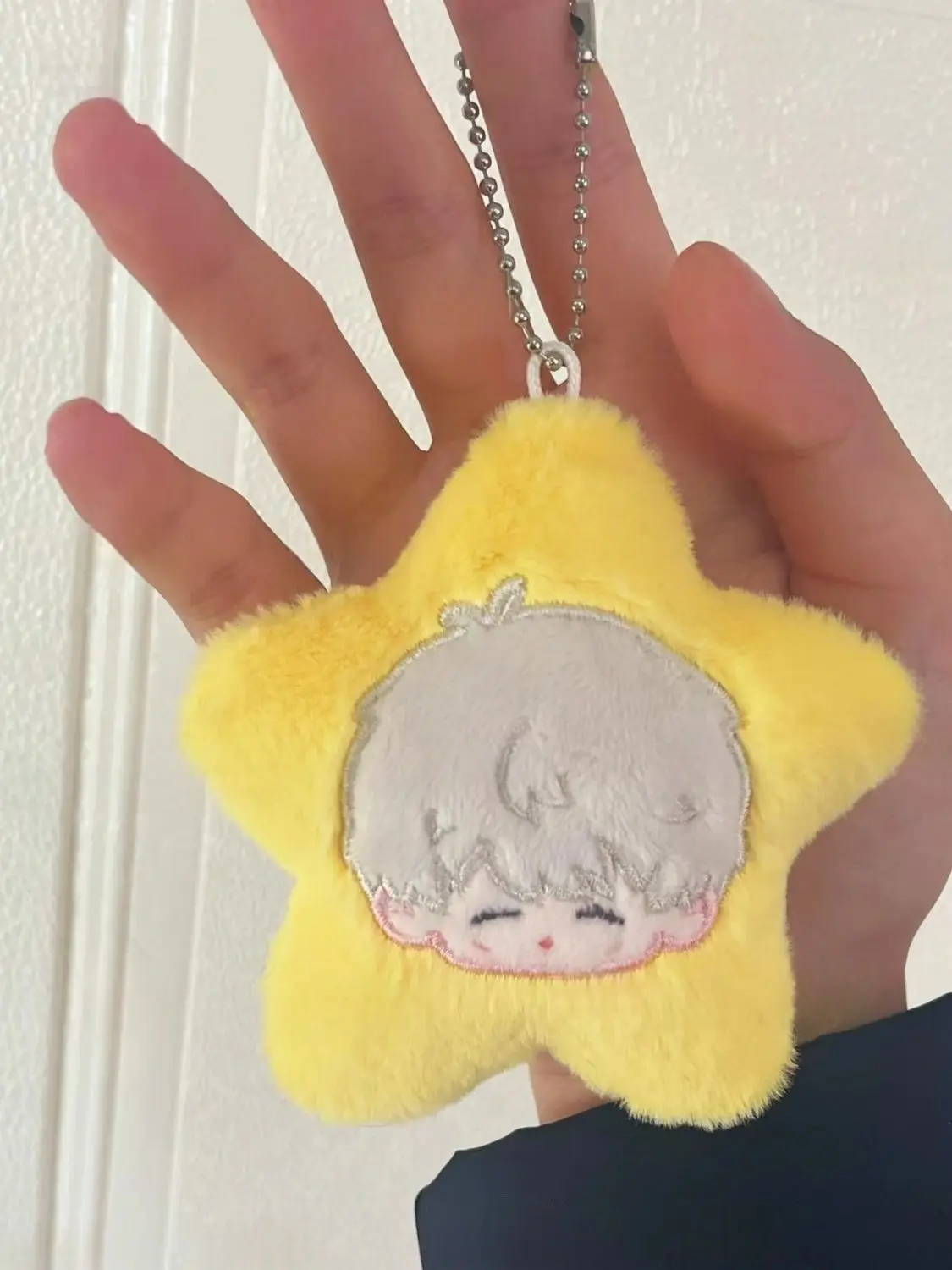 Gefüllte 10 cm Spiel Anime Liebe und Tiefe Aster Space Star Plüsch Quietschende Schlüsselbund Körper Plüsch Puppe Spielzeug Weiche Dress up Baumwolle Kind Geschenk