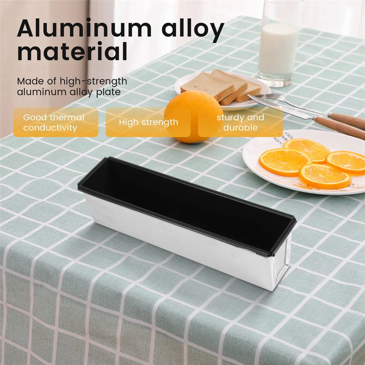 Stampo per pane rettangolare antiaderente, piccola scatola per toast, stampo per torta