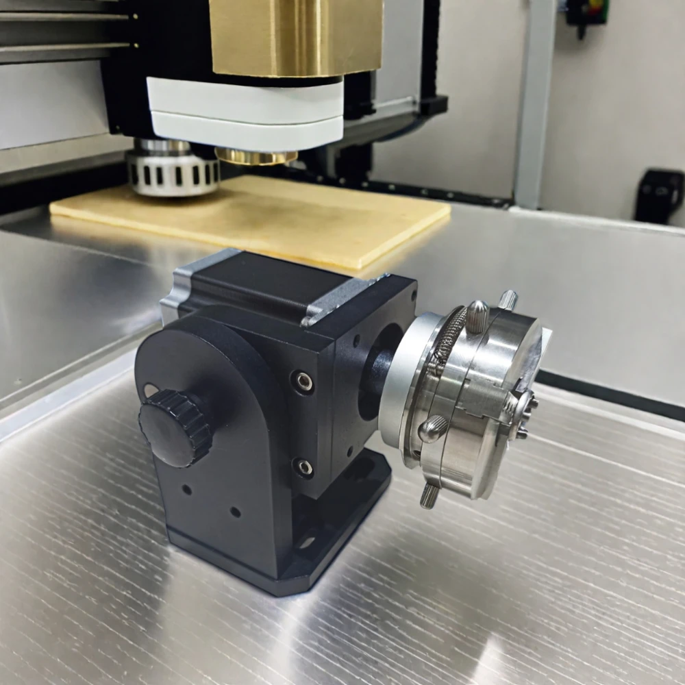 Fiber Laser Marking Machine Accessories for Jewelry Engraving for Retail Industries Hot-Safe Rotary Device D80 D69 Metal