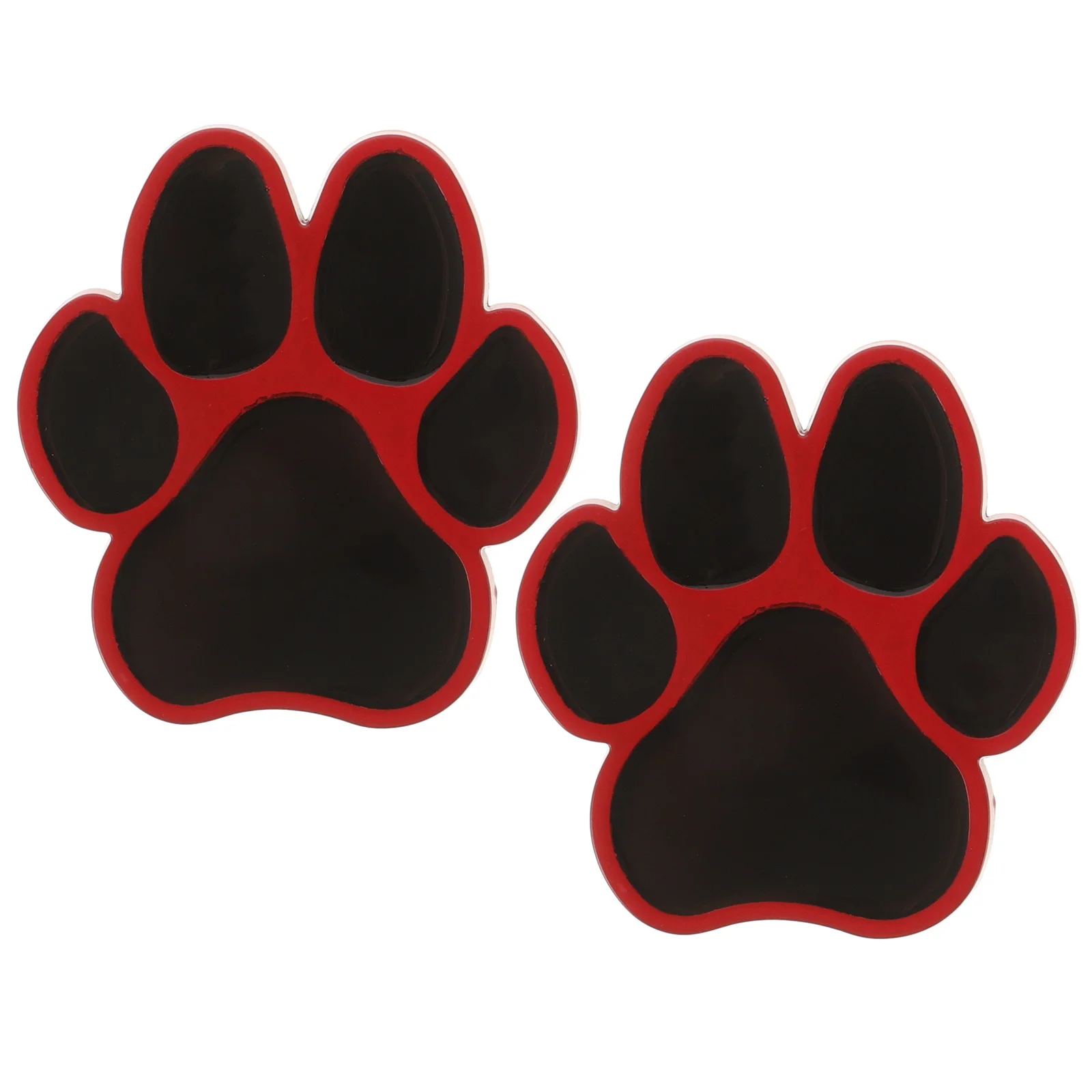 

2pcs Car Stickers 3D Metal Paw Pattern Auto Decals For Vehicle Body Trunk Doors Rearview Mirrors Scratch Resistant Automotive