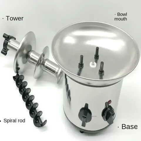 220V Professional Chocolate Fountain Machine with Four Tiers for Hotel Buffet and Party AM