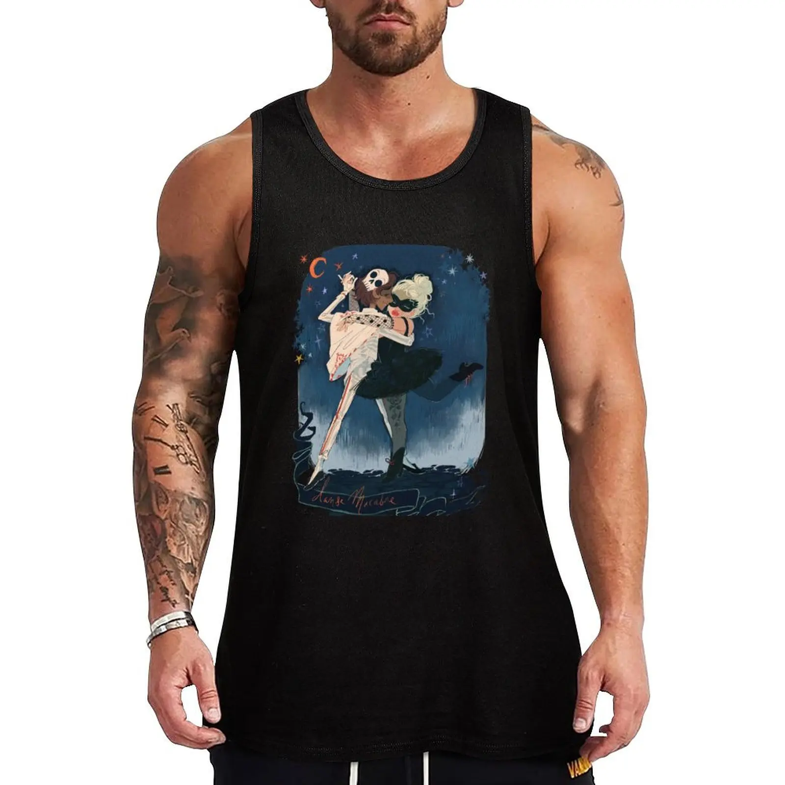 

Danse Macabre Tank Top Working vest Sports clothing Sleeveless T-shirt