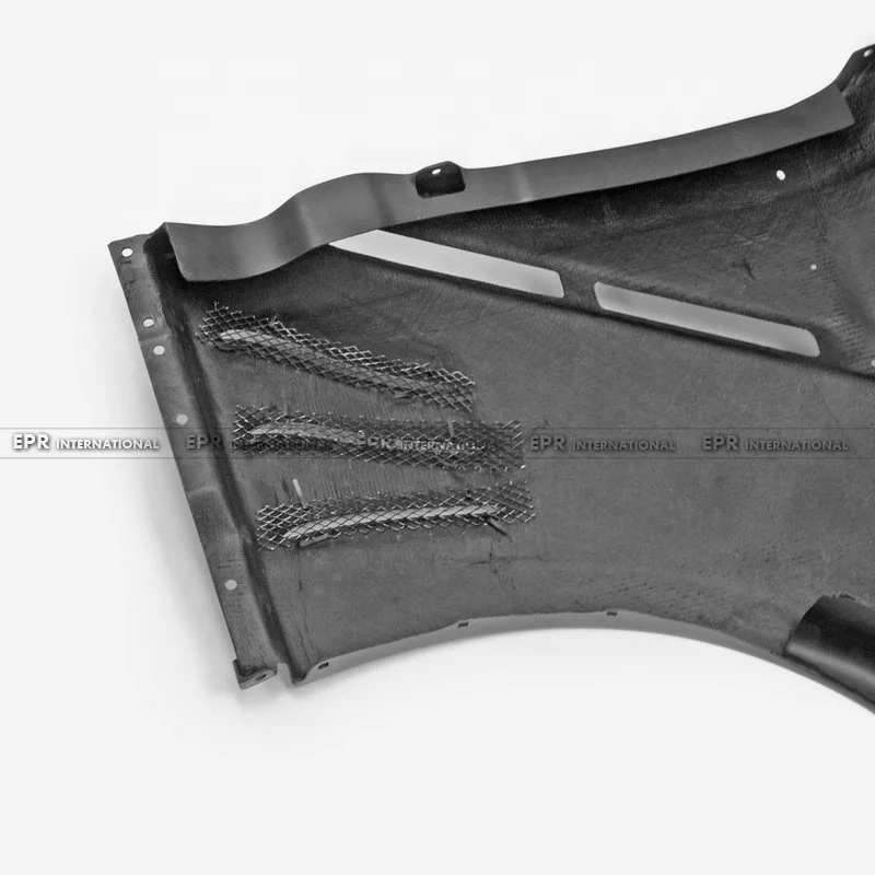 Garde-boue avant en carbone pour Nissan GTR R35, style TS, ventilé