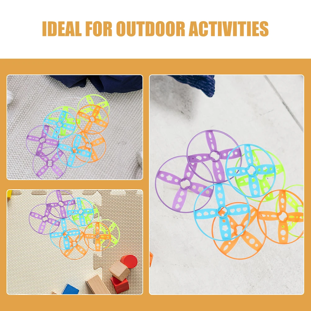 Conjunto de 24 Discos de Plástico Duráveis para Atividades ao Ar Livre, Praia e Playground, Cores Sortidas