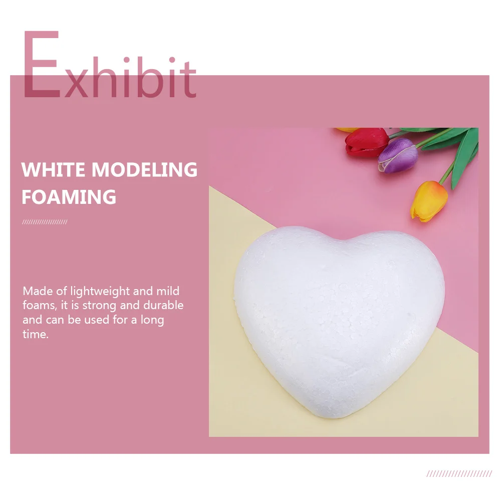 Valentines Day Decoration Materials Love Blank Modeling Polystyrene Foams Hearts Modelling Ball