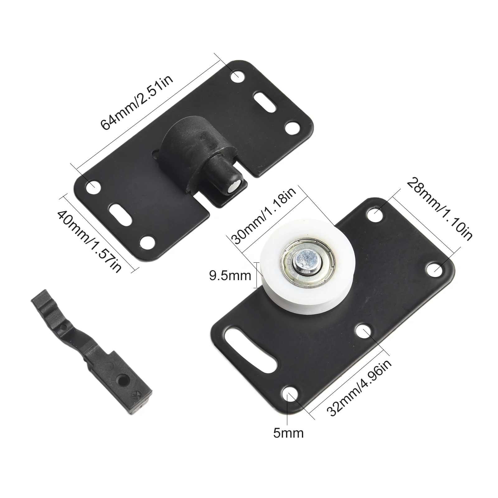 For Closets For Wardrobes Nylon Wheels Gear Home Improvement Furniture Hardware High Strength Nylon Adjustable Height