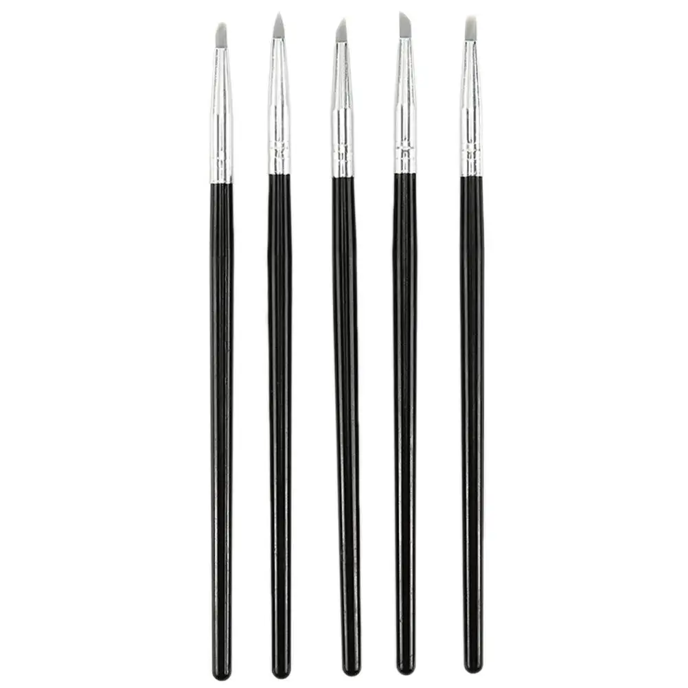5 Pcs White Silicone Pen Watercolor Pens Clay Tool Polymer Sculpting Tools Modelling