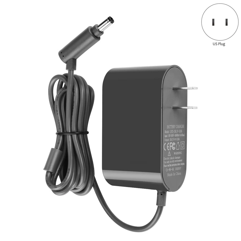 เครื่องดูดฝุ่นแบตเตอรี่ Charger, เปลี่ยน Power Adapter Charger สําหรับ Dyson V6 V7 V8 DC62 Power Adapter Plug-US Plug
