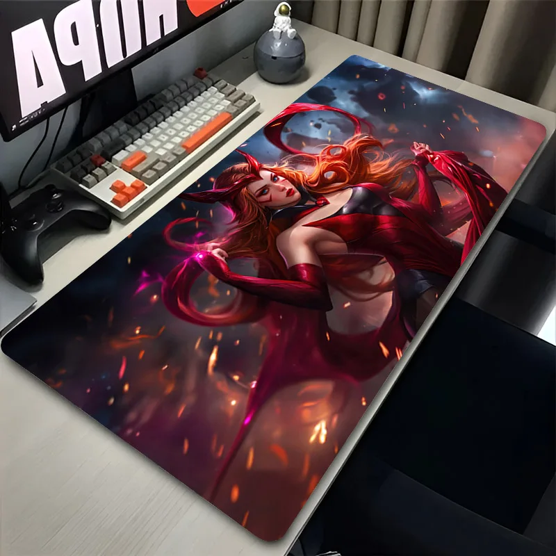 ملحقات ألعاب الألعاب لوحة ماوس S-Scarlet W-Witchs حصيرة مكتبية للكمبيوتر المحمول غير قابلة للانزلاق لوحة ماوس مكتبية لوحة مفاتيح سجادة ممتدة