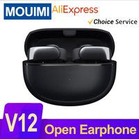 MOUIMI V12 Open Headphones Wireless Bluetooth 5.3 TWS Earphone 48h Long Standby Ear Clip Headset HiFi Stereo HD Mic Call Earbuds