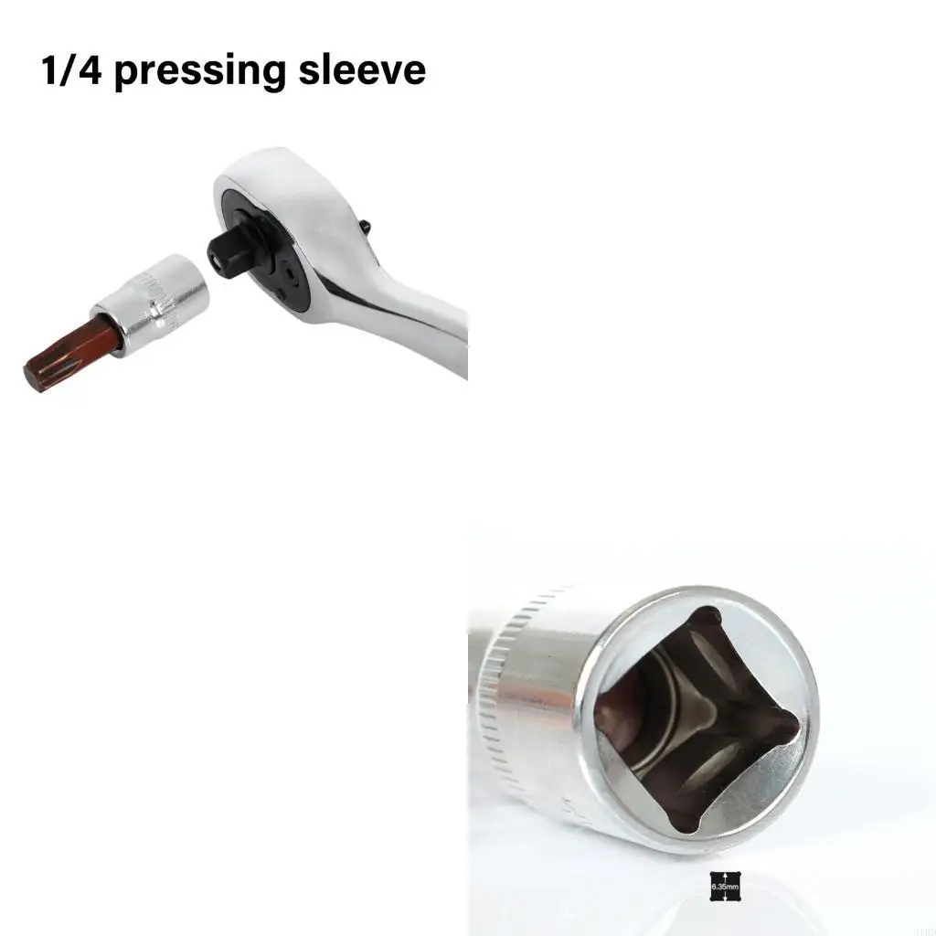 

6 шт. промышленные розетки 1/4 дюйма, прочный набор инструментов для обслуживания из легированной стали