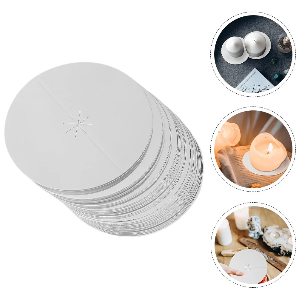 

150 Pcs Stick Candles Paper Drop Protection Box Church Holder Wax Drip Guards Protectors Label Catcher for Candlesticks Plate