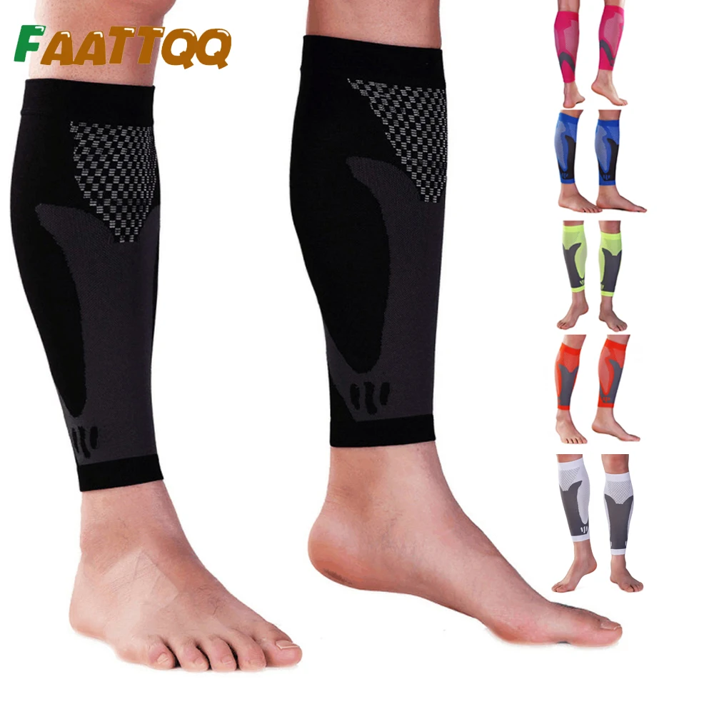 1Pair Athletic Compression Calf Sleeves for Enhanced Recovery, Varicose Vein & Swelling Relief - Leg Support for Running Warmth